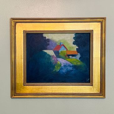 Oil painting landscape