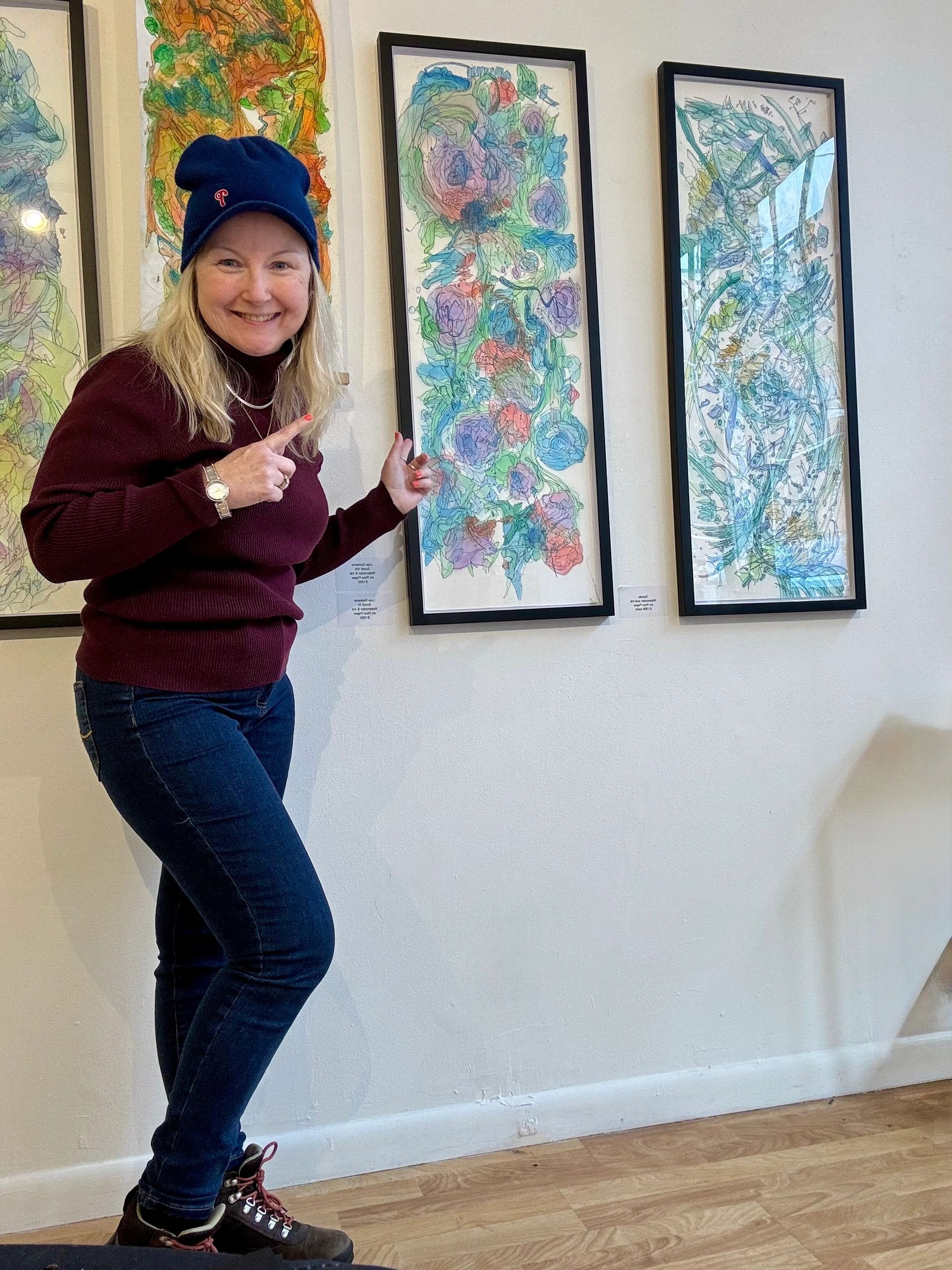 Lisa Domenic smiling in gallery